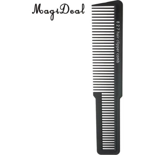 MagiDeal Professional Flat Top Stylist Salon Hairdressing Comb Anti-static Barber Clipper Cutting Hair Comb Black
