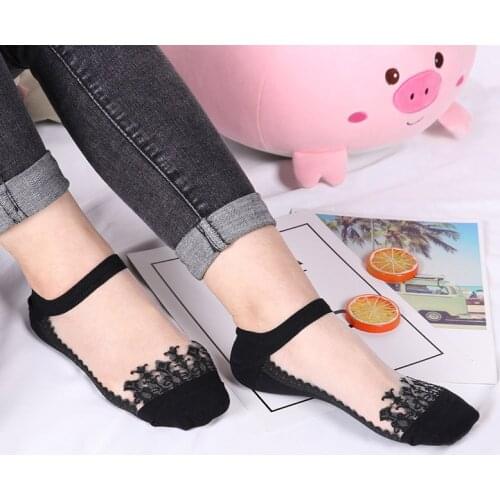 Sexy Lace Mesh Fishnet Socks Mixed Fiber Transparent Stretch Elasticity Ankle Net Yarn Thin Women Cool Socks 3pairs