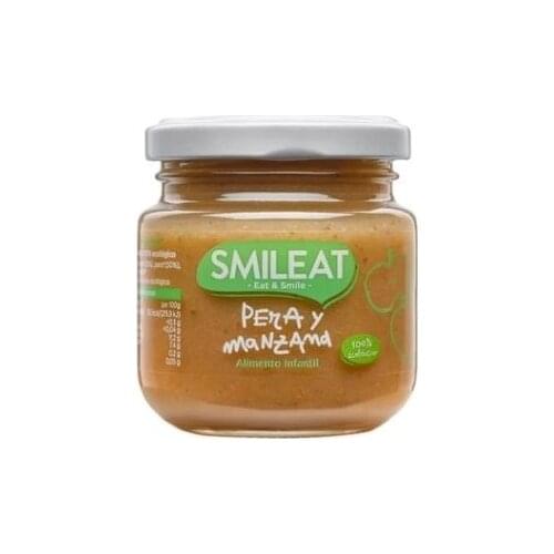 SMILEAT PERA Y MANZANA +4 M 130 G
