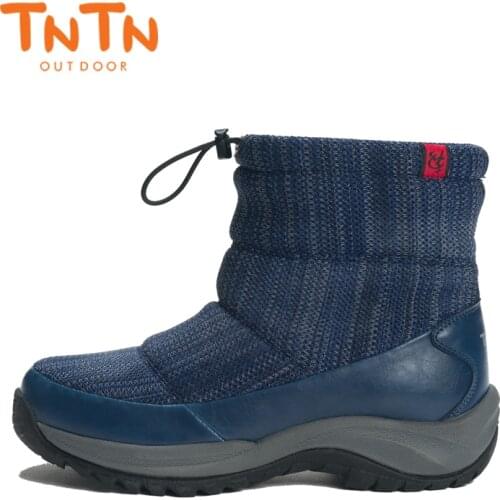 TNTN 2020 Waterproof Womens Outdoor Winter Boots Fleece Snow Boots Women Breathable Hiking Shoes Walking Shoes For Women Warm