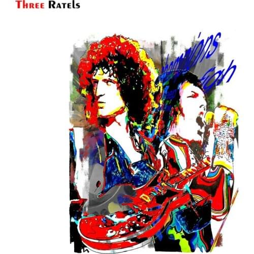 Three ratels FTC-812# 12x16cm Freddie Mercury Bohemian Rhapsody QUEEN pvc Vinyl Decal Car Window Wall computer Sticker