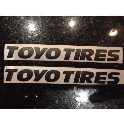 For (2Pcs) X2 6" Toyo Tire Vinyl Deacal Sticker ANY COLOR