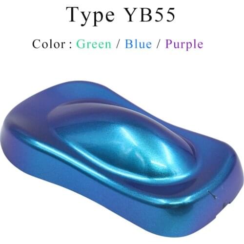 YB55 Chameleon Pigments Acrylic Paint Powder Coating Chameleon Dye for Cars Arts Crafts Nails Decoration Painting Supplies 10g