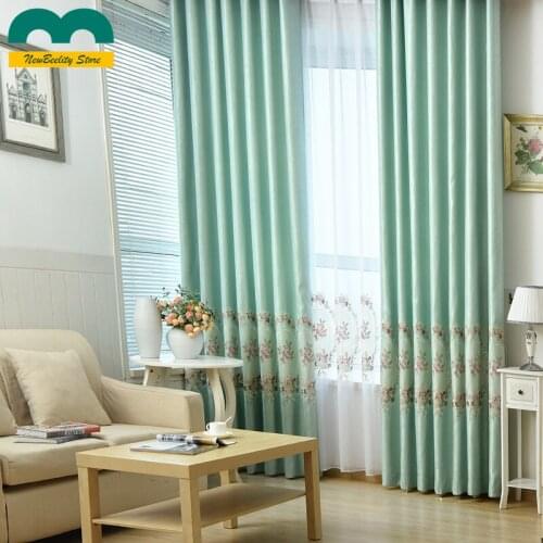 Jacquard Cotton Embroidery Curtains In The Windows Curtain Blackout Curtains for Living Dining Room Bedroom Balcony