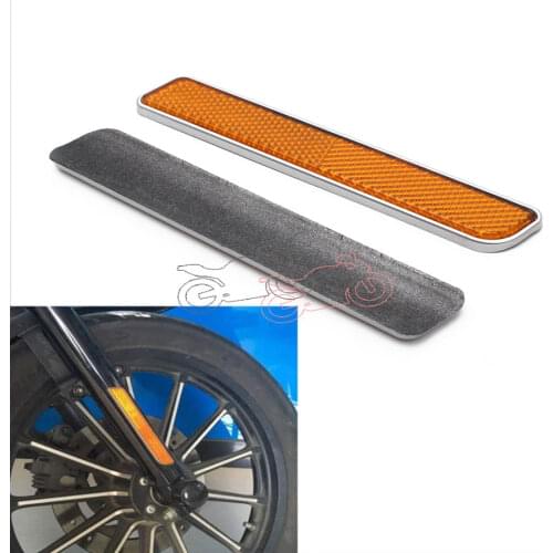 1pair Motorcycle Accessories ABS Reflectors Saddle Bag Latch Covers Fork Leg Universal For Harley Touring 2014-2017 Honda GL1800
