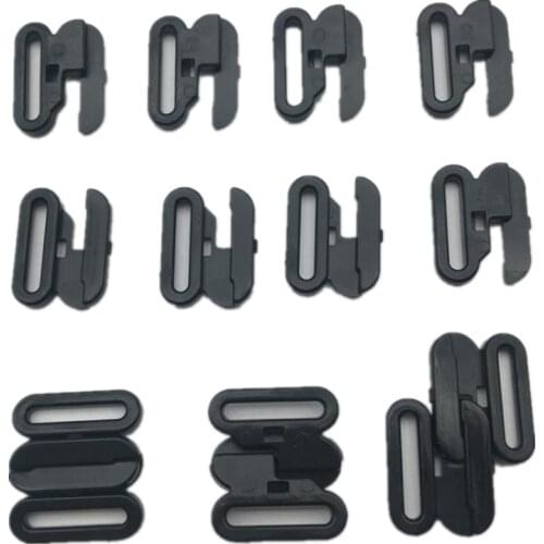1000 sets mum bra plastic buckles handmade ribbon adjustable diy material bra underwear straps hook clasp slide clips