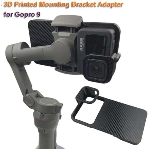 3D Printed Mounting Bracket Adapter for Gopro 9 Hero Black Portable Installation Adapter for DJI OSMO3/4 Phone PTZ