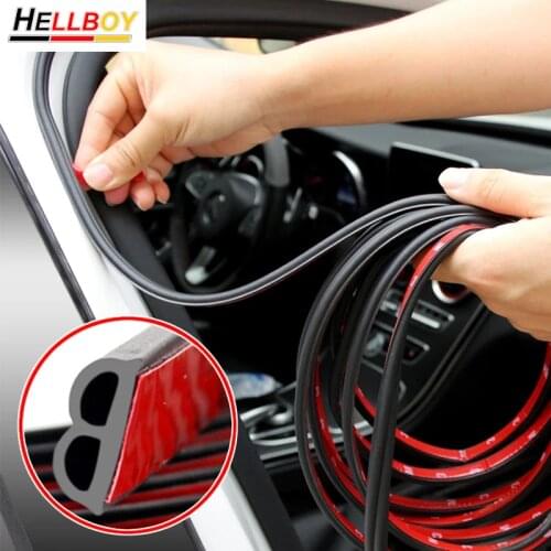 5M Rubber Car Door Edge Sound Proof Noise Seal Strip For Audi A4 B8 A3 8V 8P A1 Q5 A5 B6 B7 A6 C6 A7 A8 Q3 Q7 Accessories