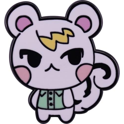 Marshal brooch Hes the cutest smug squirrel villager in the game Animal Crossing New Horizons