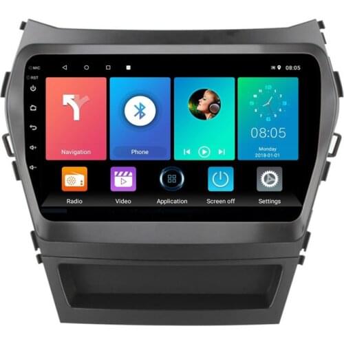 For HYUNDAI IX45 Santa Fe 2013 - 2017 2.5D 9 inch screen Android 8.1 CAR gps Navigation Radio Car multimedia video Player