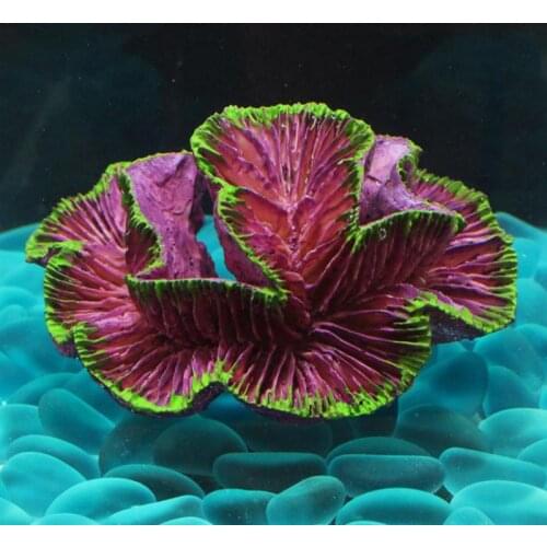 Resin Artificial Aquarium Coral Reef Decoration Fish Tank Coral Ornament Shell Stone Aquarium Decor Background