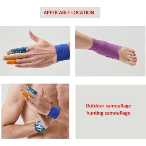 4.5m Hunt Disguise Elastoplast Camouflage Elastic Wrap Tape Self Adhesive Sports Protector Ankle Knee Finger Arm Bandage Newest