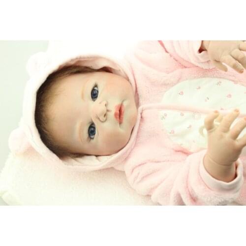 57cm Reborn Baby Silicone Vinyl Dolls Sleeping Baby Toy Kids Birthday Gift Wedding Presents Baby Shower Dolls Boy Girl Doll