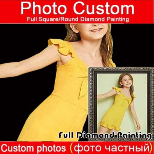 CraftArtGo Photo Custom 5D Square Round Diamond Painting Cross StitchPicture of Rhinestone DIY Diamond Mosaic Diamond Embroidery