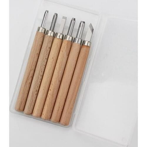 MLGB White Steel Head Carving Knife Wood Carving Knife Rubber Stamp Carving Knife Paper Carving Knife Print Tools