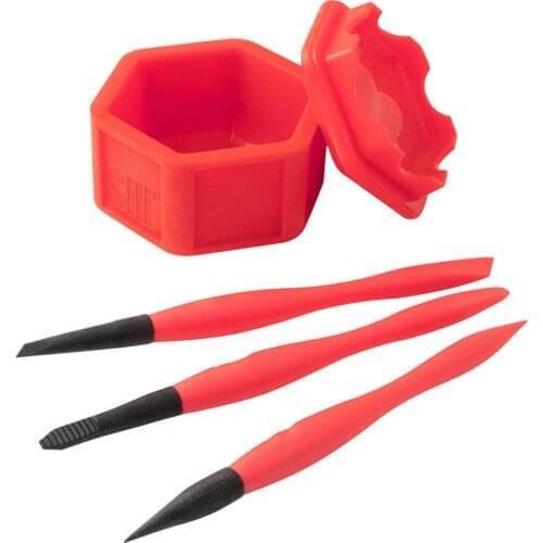 Silicone Glue Brushes Set Glue Brush Tool Kit Manual Gluer Woodworking Sealable Lid Brush Holder For Arts Scraper Glue Gluing