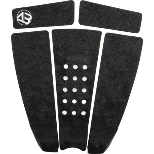 5 Piece EVA Surfboard Deck Traction Pads with Kicker for Stomp Skimboards,Surf Boards,Funboard,Fish Board/ Aqua Blue G