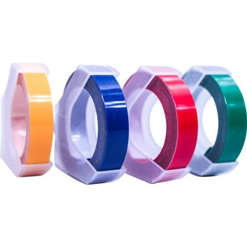 For DYMO 3D Embossing Tape Plastic 3D MOTEX E101 E-303 label printer with 12mm label Tape for Dymo 1540, 1755, 1880, 12965, 1296