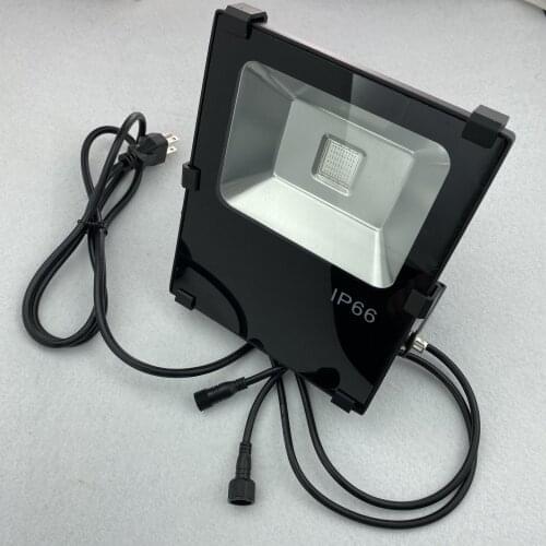 30W RGB DMX512 flood light,AC85-265V input;controlled by dmx controller directly;size;L205XW185XH60mm