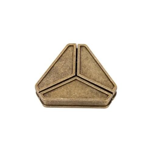 Triangle Shaped Metal Brain teaser Puzzles Magic Game for Adults Children