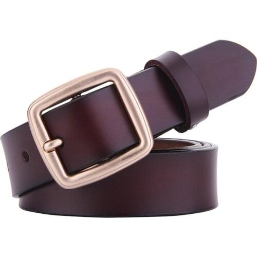 Womens Strap Casual All-match Women Brief Genuine Leather Belt Women Strap Pure Color Belts Top Quality Jeans Belt