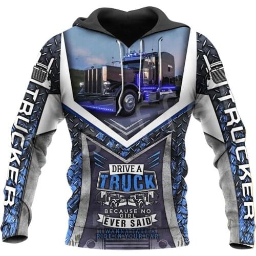Tessffel Truck Trucker Driver Pullover Tracksuit NewFashion Crewneck Casual MenWomen 3Dprint Sweatshirts/Hoodies/Zip/jacket A-6