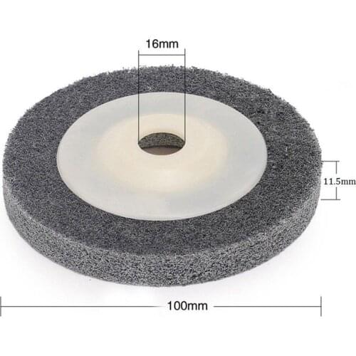 1 Pcs 4/100mm Nylon Fiber Polishing Buffing Wheel Pad Disc For Angle Grinder