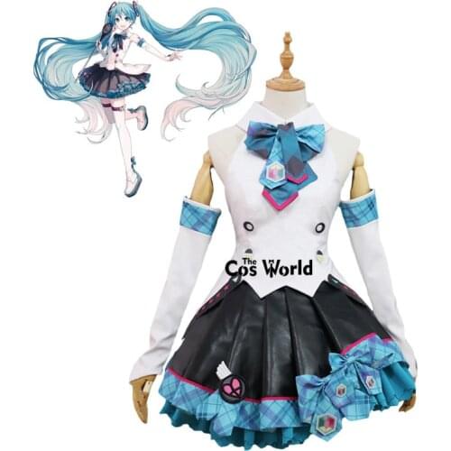 Vocaloid 2017 Miku MAGICAL MIRAI Dress Uniform Outfit Anime Customize Cosplay Costumes