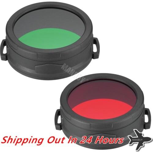 NITECORE NFR65 NFG65 for P30i Filter Diffused Mineral Coated Glass Lens Flashlight with Head 65mm Accessories Red Green 2 colors