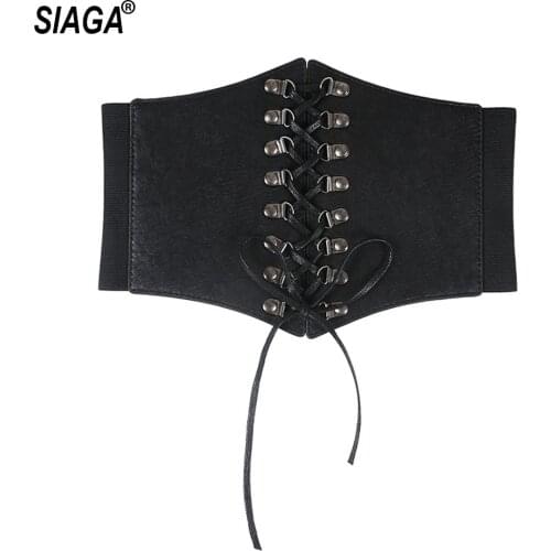 2021 New Design Womens Personalized Elastic Waistband Genuine Leather Cummerbunds Ladies Fashion Slim Overcoat Belt FCO257