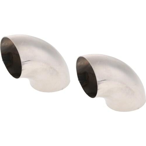 2x 76mm 90 Degree Elbow Aluminum Intercooler Pipe Piping Tubing 2.5in