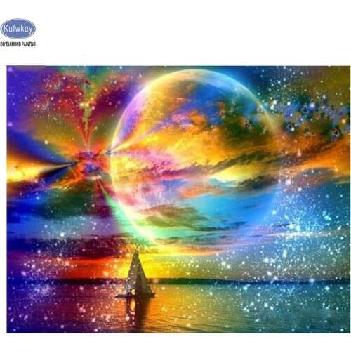 3d diamond painting foamiran image,5d diamond Embroidery sea full diamond mosaic picture of rhinestones cross-stitch accessories