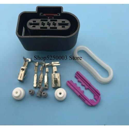 5sets 5pin hybrid 1.5mm 6.3mm auto female housing plug modified parts wiring harness connector 1K0919231