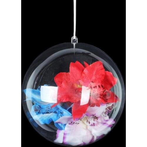 8CM 250pcs transparent plastic Christmas decoration ball,hanging christmas baubles,clear plastic ball