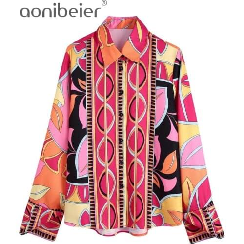 Блузки на пуговицах Aonibeier China At AliExpress