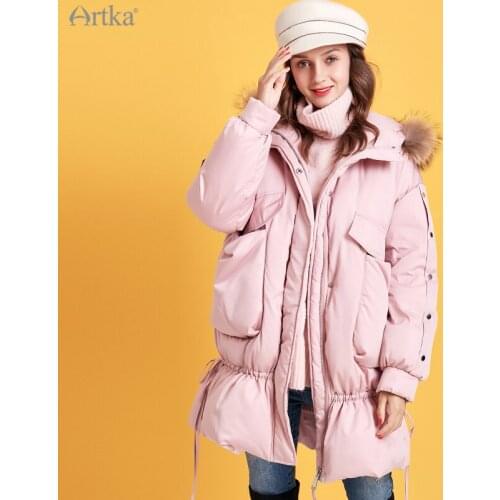 Женские куртки с мехом Artka China At AliExpress