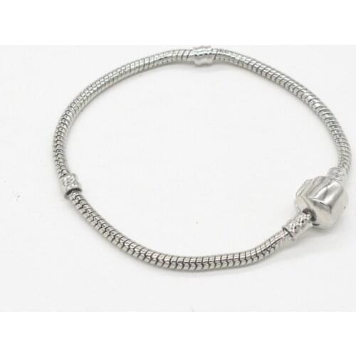 Free shipping 10pcs 16cm-23cm Fashion Women European white k Bracelet charm chain fit European jewelry Bead diy production js465