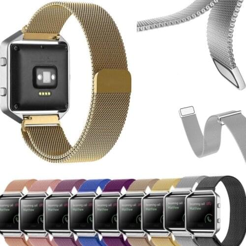 Milanese Loop Magnetic Watch Strap For FitbitBlaze Smart Watch Band Mesh Stainless Steel Replacement Straps Bracelet Wristband
