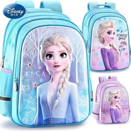 2019 Disney frozen2 backpack Elsa Anna Snow Queen Olaf Backpacks kids primary school Bag Breathable backpack girls gift