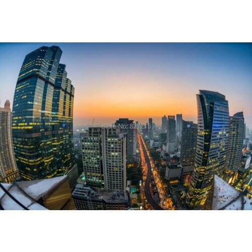 EU-145 DELAI Printing Stretch Ceiling Film/Famous European Building Painting Series