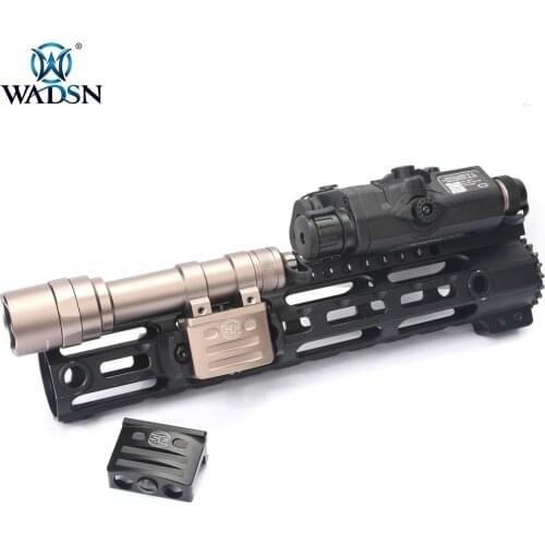 WADSN Airsoft RM45 Offset Light Mount For Surefir M300 M300A M600 M600C Hunting Weapon Torch Softair Handguard Cover Accessory