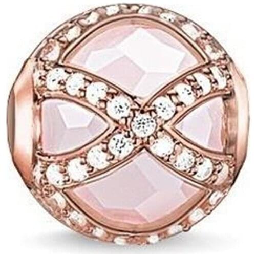 Hot Sale Free Shipping Pink MAHARANI Bead, Trendy Karma Beads 925 Sterling Silver DIY Beads for Bracelet for Women Men Jewelry