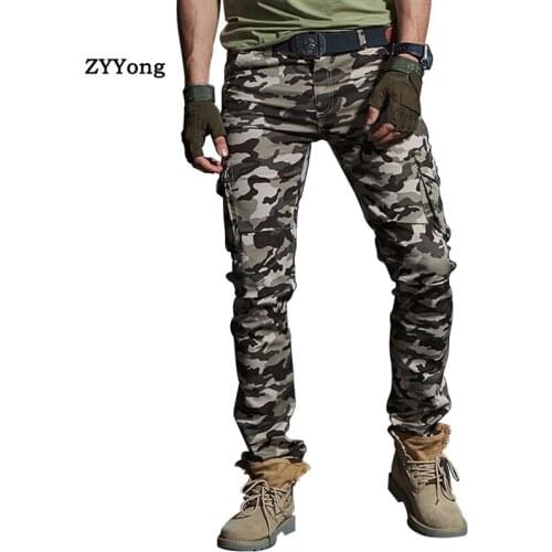 Mens Military Style Cargo Pants Men Waterproof Breathable Male Trousers Joggers Army Pockets Casual Camouflage Pants Plus Size