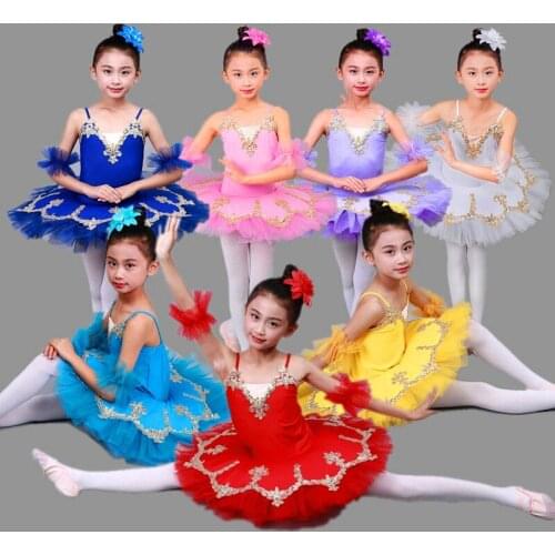 New Ballet Bodysuit Girls Dance Costumes Kids Leotard Tutu Ballerina Sparkled Ballet Clothing for girls