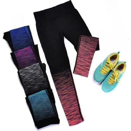 New Design Jogging Trousers Leggings Running Tights Women Sports Fitness Stretch Pants Top Yoga Pants Sportswear Fitnes Clothing