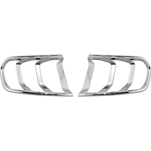 A pair Chrome mustang body kit Car Taillight Decorative Frame Cover tail lamp Trim bezel surrounder For Ford Mustang 2015-2017