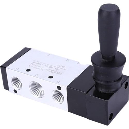 Pneumatic Manual Control Valve 5 Port 3 Position Hand Lever Valve 0~0.8Mpa