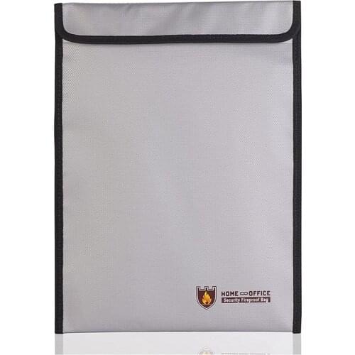 Fireproof Document Bag,Waterproof and Fireproof Money Bag with Zipper,Fireproof Safe Storage Pouch for Cash,Jewelry