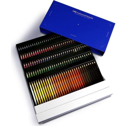 Professional Oil Color Pencil 72/120/160 Colored Pencils Artistic Color Lead Brush Sketch For Drawing Art Supplies