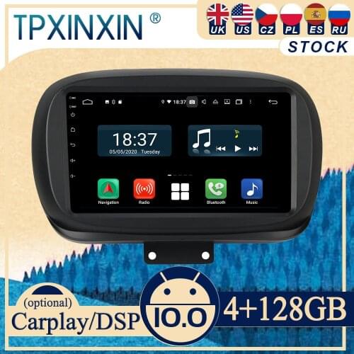 PX6 For Fiat 500X 2014-2020 Android10 Carplay Radio Player Car GPS Navigation Head Unit Car Stereo WIFI DSP BT